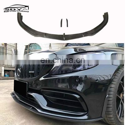 W205 C63 Carbon Fiber PSM Style Front Lip For Mercedes Benz W205 C63 C63S AMG Front Bumper Lip