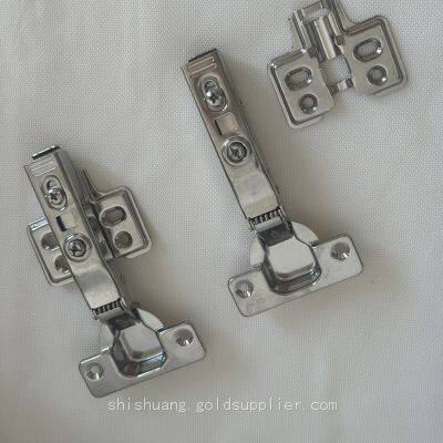 Furniture Hardware Clip On Type Soft Close Face Frameless SS304 Cabinet Concealed Cupboard Door Hinges