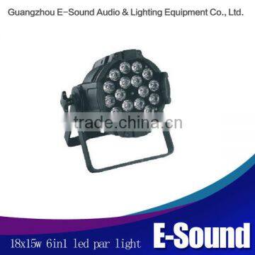 Low price and Brightness 18x15w 6in1 RGBWA+UV led par can