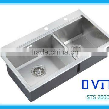 Handmade Kitchen Sink Stainless Steel STS 200d-3