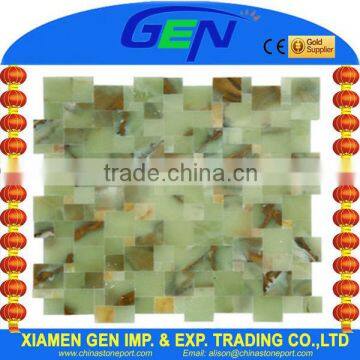 Bright Green Onyx Mosaic Tiles