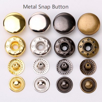 spring snap button four parts snap buttons for clothing nickel free & lead free