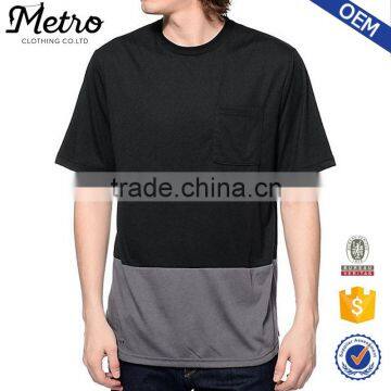 Cheap Wholesale Black & Grey Mens Pocket Dri-Fit T-Shirts