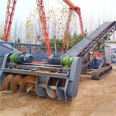 Nongyou Spiral Material Picking Machine, Belt Conveyor for Loading and Storing Grains in Granaries, Fully Automatic Crawler Walking Feeder photo-3