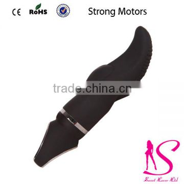 2016 Full Silicone Bulk Order OEM Serivce Black Sex Toys for Women Clitoris Vibrator