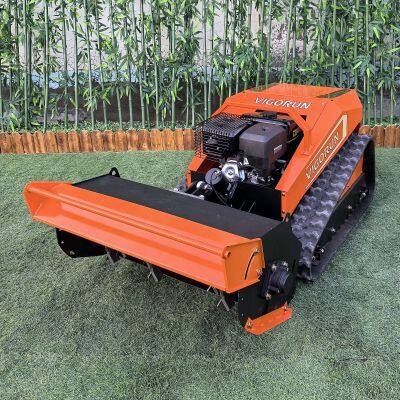 Euro 5 Industrial 420cc Gasoline Engine Electric Cordless Remote Control Flail Mower Vigorun photo-2