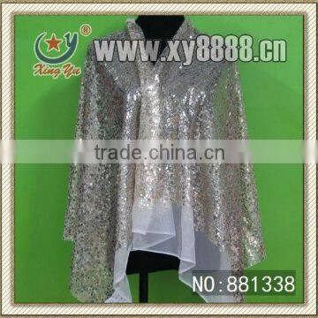Wholesale Star Pattern Sequin Embroidery Fabric