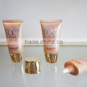 Plating golden cap for plastic tube packaging