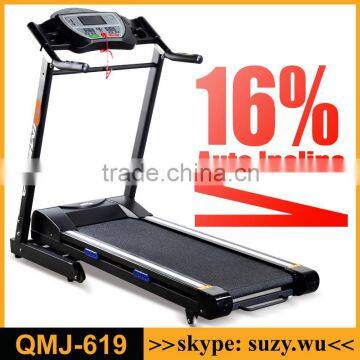16% Incline Drgee Motor Incline Auto Automatic Incline Treadmill (QMJ-619)