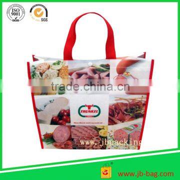 2015 handled outdoor fitness snap buttons non woven insulated lunch cooler bag/ resealable cooler bag