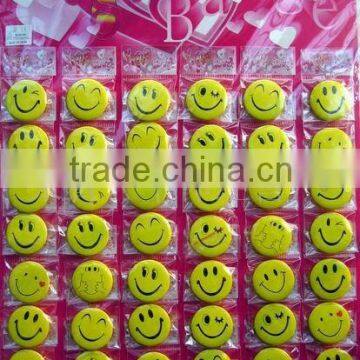 yellow smile badge