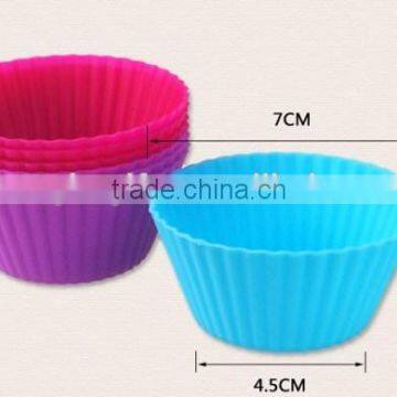 promotion good quality food grade material silicone heart shape mini cake molds