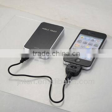 5000mAh/5V rechargeable travel mobile power bank charger for iPone/iPad/phones MP005