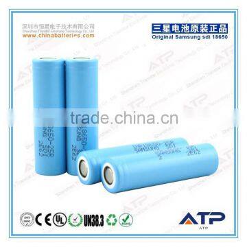 3.6v 2500mAh Samsung Lithium ion Battery Cell 18650 / Samsung INR18650-25R