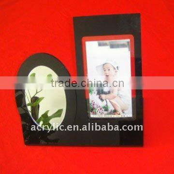 plastic picture frame with mirror
