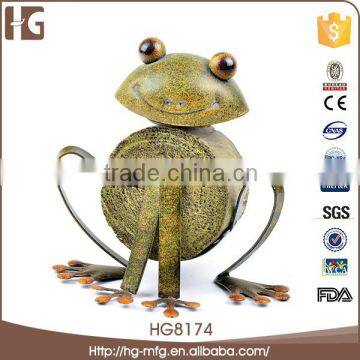 Made in china metal frog shape dancing figurines