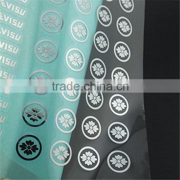 new fashion silver metal round stickers