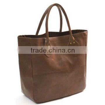 2016 Promotional fashionable wholesale custom printed Factory Direct PU Leather Tote Bags