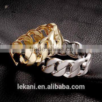 Fashion New Exquisite Gold Plating Punk Style Lobster Clasp Bangle