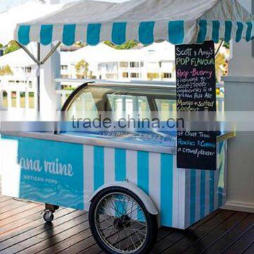 mobile ice cream trailers cart/ food bicycle/ gelato cart