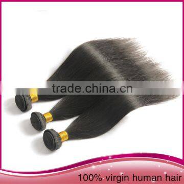 Factory Price Tangle Free Brazilian Human Hair Extension Natural Black Remy Straight Human Hair Weaving photo-4