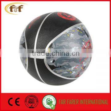 new pattern custom outdoor rubber basketball Size 7