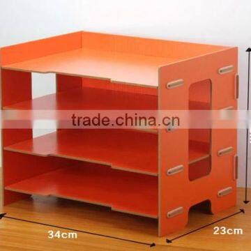 Wooden High Quality Office Documents Display Stand Wholesaler,Multifunctional 4-layer File Plate Folder Documents Box,Office Sto photo-3