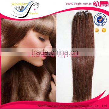 Wholesale Top quality 100% human virgin hair easy micro ring hair weft