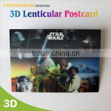 high definition animal logo 3D lenticular postcard