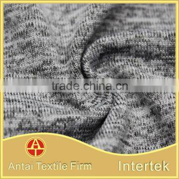 Alibaba China wholesale sports fabric / low price grey melange fabric for sports clothing