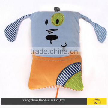 plush fashion design dog hot water bottle cover