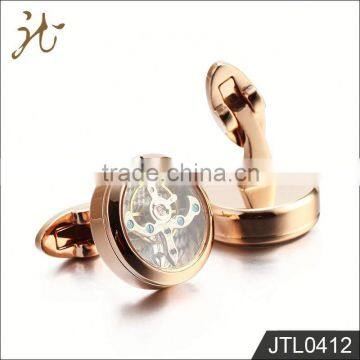 Functional Steampunk Flying Toubillon Watch Movement Cufflinks