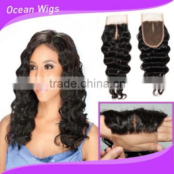 suitable silk base natural part hair closure