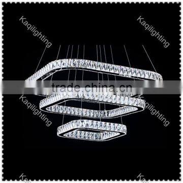 Three layers Modern LED Crystal Chandelier Pendant Light Pendant Lighting