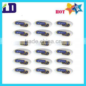 Oval shape promotinal epoxy sticker