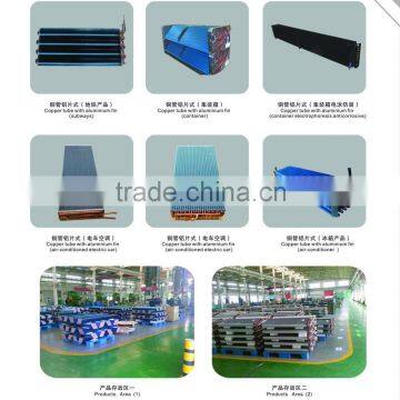 Refrigerated truck copper evaporator cooling coil, copper condenser coil