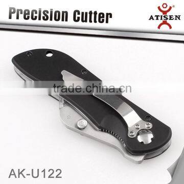 SPEED RELEASE FOLDABLE UTILITY KNIFE, TWINE BOX CUTTER With Back Clip photo-2