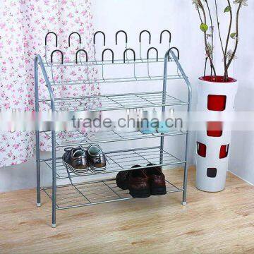 factory price 4 Tier functional Metal shoe storage