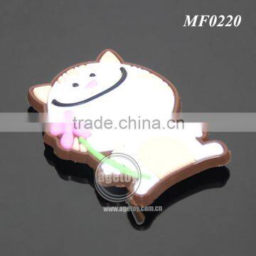 Cute Lovely Cat Shaped Promotional Soft Rubber Injection Molding Animation PVC Cartoon Fridge Magnet photo-6