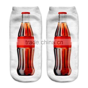 high quality custom socks 3d digital full print colorful boats yoga socks