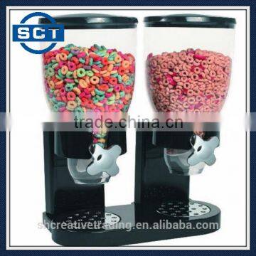 Double Kitchen Cereal Food Storage Dispenser