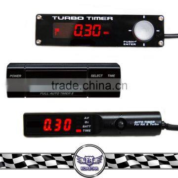 Car Black Turbo Timer Red LED Type-0 EVO STI WRX RX8 G35 Universal.