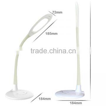 Touch LED eye protection reading lamp chargeable and portable design CE/ROHS/UL test