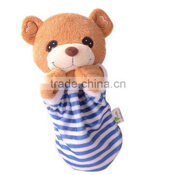 OEM Plush Teddy Bear Hand Puppet Toy For Kids