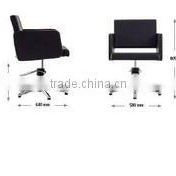 ARMCHAIR BLACK HIDRAULIC for beauty salon