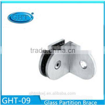 Glass Connector stainless steel Fastness Side Partition Brace