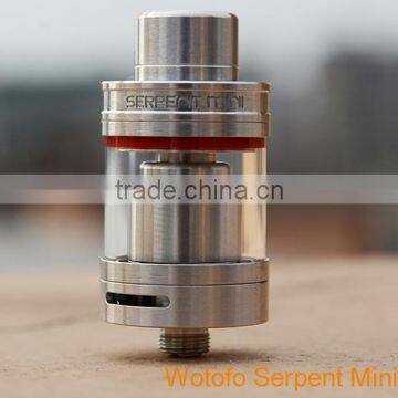 2016 Hot Selling Original Wotofo RTA 3ml Top Filling Dual Adjustable Airflow Wotofo Serpent Mini