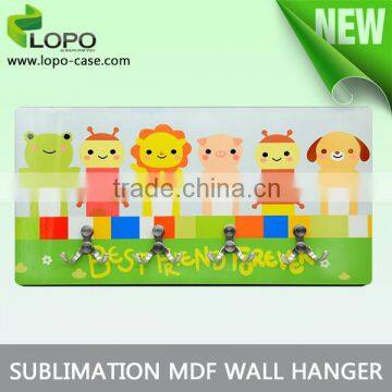 New Arrival sublimation blank MDF WALL Hanger for clothes