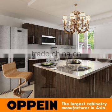 New Design Classic Customized Wood Veneer Kitchen Cabinet With HPL Finished photo-4