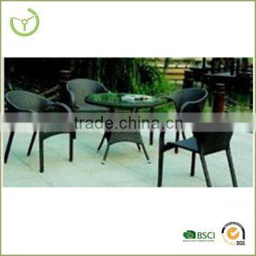 Wicker dining room set-5pcs rattan wicker leisure set